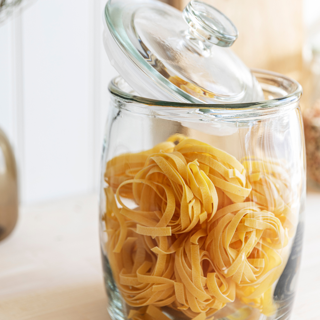 Glass Storage Jars | These glass storage jars are airtight, keeping your food fresh and delicious.