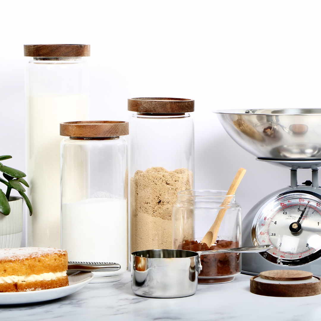 Glass Storage Jars | These glass storage jars are airtight, keeping your food fresh and delicious.