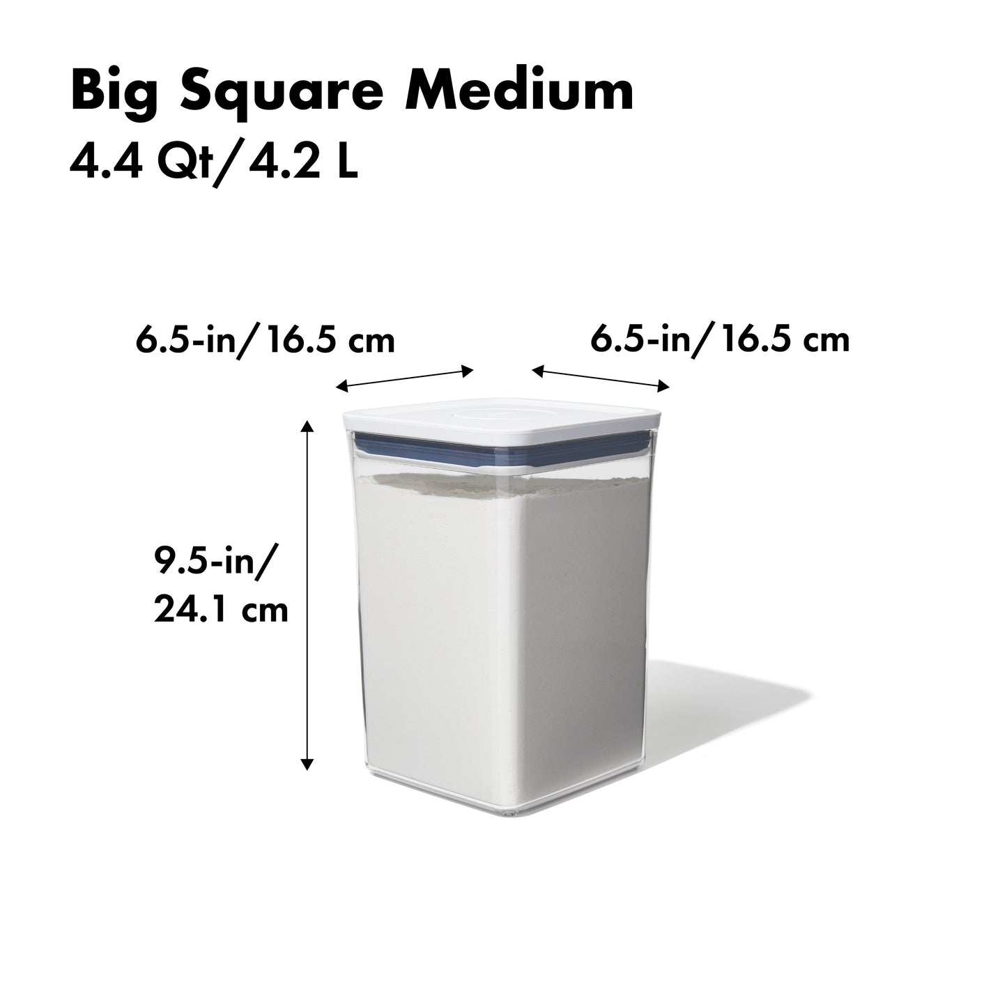 OXO POP Container Big Square Medium 4.2L