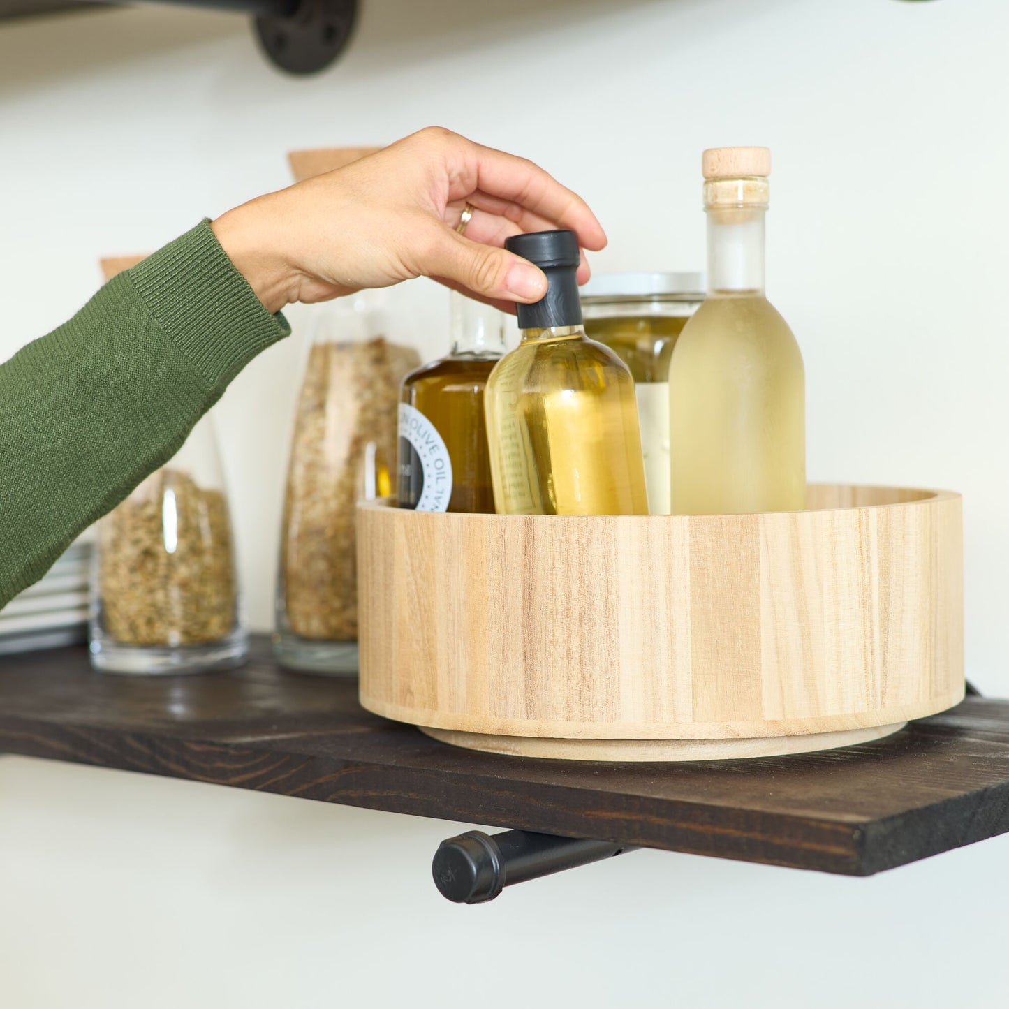 iDesign EcoWood (Natural Paulownia Wood) Tall Turntable